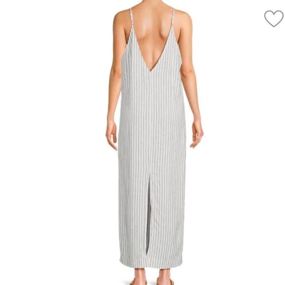 WeWoreWhat White Linen Maxi Dress New Size Large - Picture 3 of 13